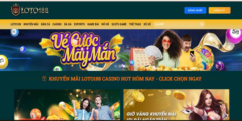 trang chu cua loto188 co sac vang lam diem nhan