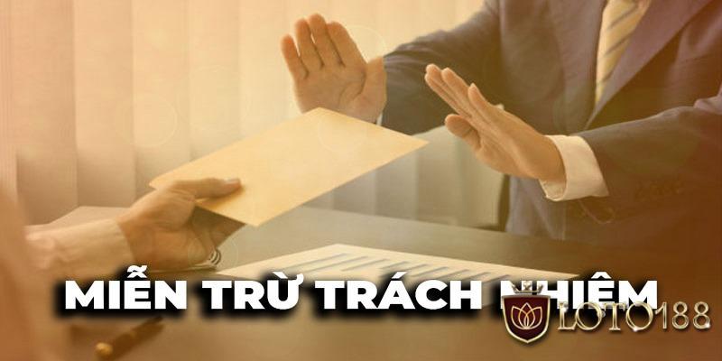 Miễn trừ trách nhiệm rất quan trọng